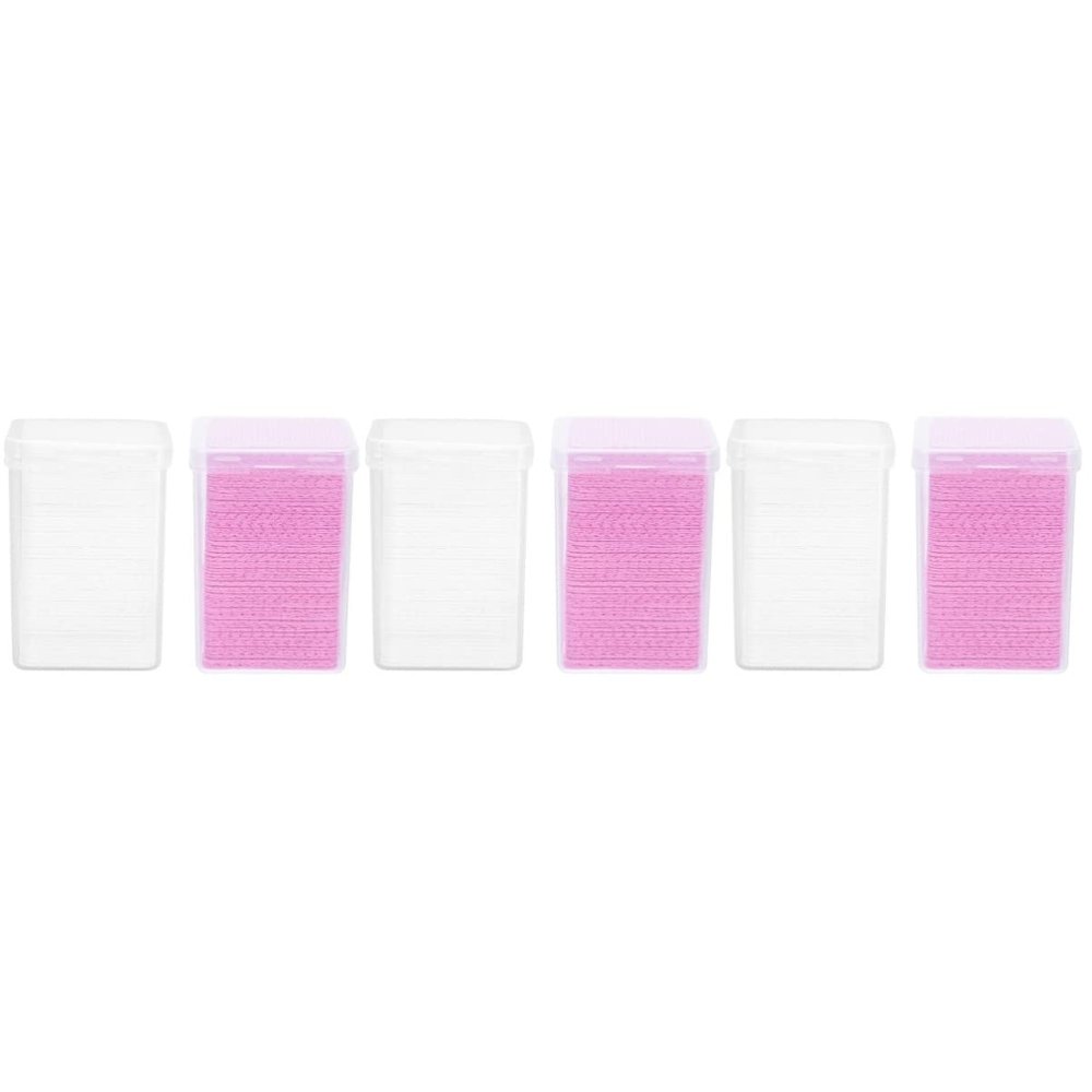 FRCOLOR Eyelash Glue Cleaning Cloths Professional Glue Wiping Pads for Per Box for Salons and Home Use
