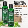 Viking Revolution Tea Tree Beard Wash and Conditioner Set for Men - Natural Beard Softener with Argan Oil, Vitamin E and Ginseng (5 Oz) view 3
