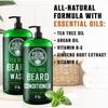 Viking Revolution Tea Tree Oil Beard Wash and Beard Conditioner For Men - Natural Beard Softener Set with Argan Oil, Vitamin E and Ginseng - Beard Shampoo and Conditioner Set (17 Oz) view 2