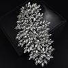 JWICOS Crystal Bride Wedding Hair Comb Hair Clip Flower Wedding Hair Accessories for Women and Girls (Silver) view 4