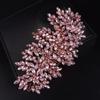 JWICOS Crystal Bride Wedding Hair Comb Hair Clip Flower Wedding Hair Accessories for Women and Girls (Rose Gold) view 1