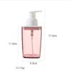 Layboo Foaming Soap Dispensers Pump-Bottles for Kitchen, Bathroom Countertop and Vanities 400 ml Pack of 2 (Grey+Pink) view 2