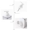 Layboo Foaming Soap Dispensers Pump-Bottles for Kitchen, Bathroom Countertop and Vanities 400 ml Pack of 2 (Grey+Pink) view 3