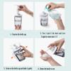 Layboo Foaming Soap Dispensers Pump-Bottles for Kitchen, Bathroom Countertop and Vanities 400 ml Pack of 2 (Grey+Pink) view 4