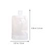 Cabilock 36pcs Expandable Liquid Travel Pouch Leakproof Toiletries Bag for Shampoo Lotion Space-saving Squeezable and Cute Bag for Women Men Portable Cosmetic view 4