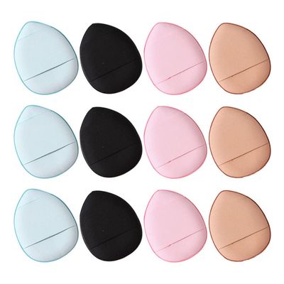 minkissy 12pcs Mini Powder Puff for Makeup Blending Soft and Facial Sponge for Foundation Application Gentle All Skin Types Random Colors