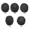 Afro Kinky Curly Toupee For Black Men Hair Replacement System African American Afro Wave Mens Toupee Thin Skin PU Brazilian Hair Units Wigs For Men Prosthesis (6MM Afro Wave, 1B# Off Black) view 4