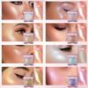 MAEPEOR Face Highlighter Palette 8 Colors Shimmer Glitter Pearl Highlighter Powder Sparkly Diamond Highlighting Palette for Face Cheek (05 Champagne Powder) view 4