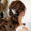 Sooshin Bridal Pearl Headpiece with Crystal Rhinestones - Hair Comb and Accessories for Brides, Bridesmaids, Women and Girls (D-silver) view 1