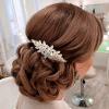 Sooshin Wedding Hair Comb, Bridal Hair Accessories for Brides, Rhinestone Hair Accessories for Women and Girls, Rose Gold (3.27*1.97 inches) view 1