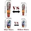 Yazhiji 44 Sheets Halloween Full Arm Temporary Tattoos Pumpkin Witch Sugar Skull Tattoo for Women Men Boys and Girls Zombie Make up Kit, Scar Waterproof Tattoos for Parties view 2
