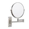 KannOrE Wall Mounted Vanity Makeup Mirror, Wall Mounted Vanity Makeup Mirror, Double Sided Cosmetic Mirrors, 360 Rotation Magnification for Bathroom Hotel Shaving (Nickel 6in 3X) view 1