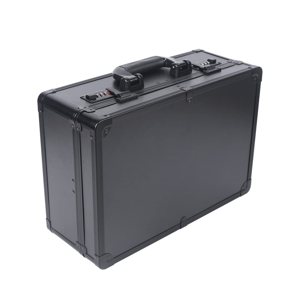 DENEST Barber Tool Travel Case Hairdresser Salon Clipper Trimmer Holder Organizer Box Tool Case with lock, Hair Styling Cutting Kit for Clipper Shears Combs Cosmetics Salon Beauty Supplies