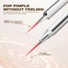SGNEKOO Milia Remover Whitehead Extractor, Blackhead Tweezers with Angled Loop & Acne Needle Rose Gold in Case,Professional Facial Tool Kit view 2