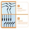 FOMIYES 150pcs Disposable Eyelash Brushes Practical Makeup Tools for Eyebrow and Eyelash Extensions Soft Handle for Home and view 3
