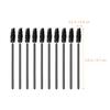 FOMIYES 100pcs Disposable Eyelash Brushes Curved Makeup Applicators for Eyebrows and Lashes Portable and Lightweight for Travel and Home Use Beauty Tool for Women view 3