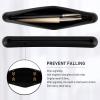 2 Pack Makeup Brush Organizer, Travel Makeup Brush Holder for Travel Size Toiletries, Mini Small Cosmetic Makeup Bag Travel Essentials for Vanity, Soft Sleek Makeup Brush Case Set (Black&Pink) view 3