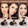 Eyebrow Stamp Stencil Kit for Beginner - Simpout Eye Brow Stamping Kit, Eyebrow Stamp Trio Kit, 29 Brow Stencils, Brow Eyebrow Kit with Sponge Applicator, Waterproof Eyebrow Kit (E04 Chocolate) view 3