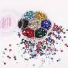 3150Pcs ss4-ss20 Rhinestones,Clear ab Diamond Nails Stone+Colorful Nail Gems,Small Round Flatback Rhinestones for Crafts/Makeup,Aurora Nail Stones Kit with Wax Pen and Tweezer,HINABTRU view 3