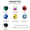 3150Pcs ss4-ss20 Rhinestones,Clear ab Diamond Nails Stone+Colorful Nail Gems,Small Round Flatback Rhinestones for Crafts/Makeup,Aurora Nail Stones Kit with Wax Pen and Tweezer,HINABTRU view 4