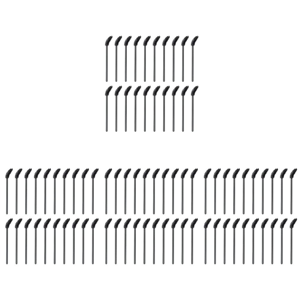 FOMIYES 200pcs Eco-friendly Makeup Brushes Eyebrow Spoolies Eyelash Makeup Disposable Tools Salon Quality Travel-friendly