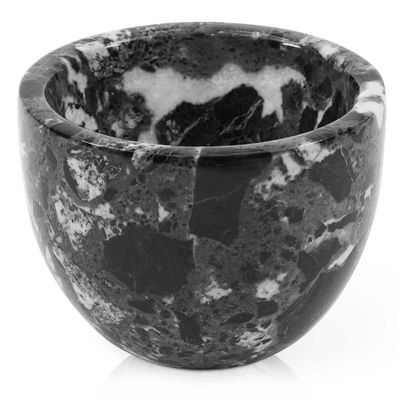 Radicaln Marble Shaving Bowl 3" Inch Black Handmade Shave Soap Holder for Men, Barber Accessories & Supplies, Luxury Stone Bowl for Shaving Cream & Aftershave Foam