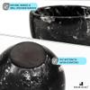 Radicaln Marble Shaving Bowl 3" Inch Black Handmade Shave Soap Holder for Men, Barber Accessories & Supplies, Luxury Stone Bowl for Shaving Cream & Aftershave Foam view 4