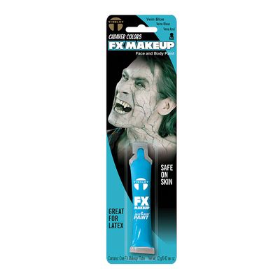 Tinsley Transfers FX Makeup - Face and Body Paint - Water-Based Cream - 7g / 0.24 oz Tube (Vein Blue)