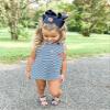 Divine Creations Girls' Collegiate Themed Game Day Logo Print Hair Bow by Wee Ones on a WeeStay Clip, Moonstitch, King, Auburn view 4