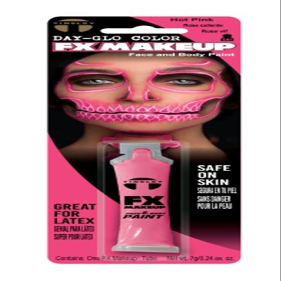 Tinsley Transfers FX Makeup - Face and Body Paint - Water-Based Cream - 7g / 0.24 oz Tube (DayGlo Hot Pink)