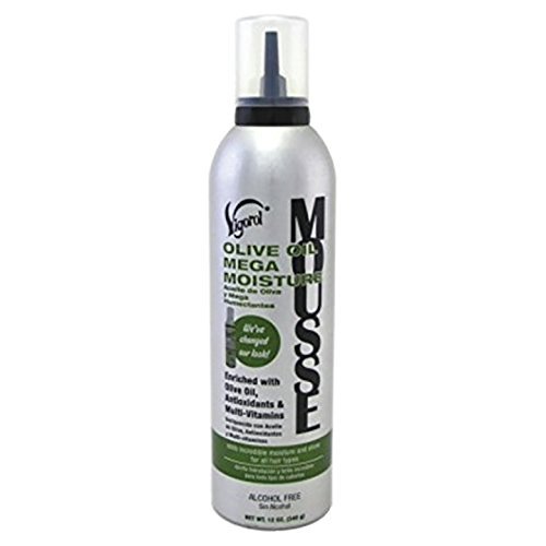 4 Pack of 12 Ounce, Vigorol Olive Oil Mega Moisture Mousse