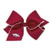 Divine Creations Girls' Collegiate Themed Game Day Logo Print Hair Bow by Wee Ones on a WeeStay Clip, Moonstitch, King, Arkansas view 1
