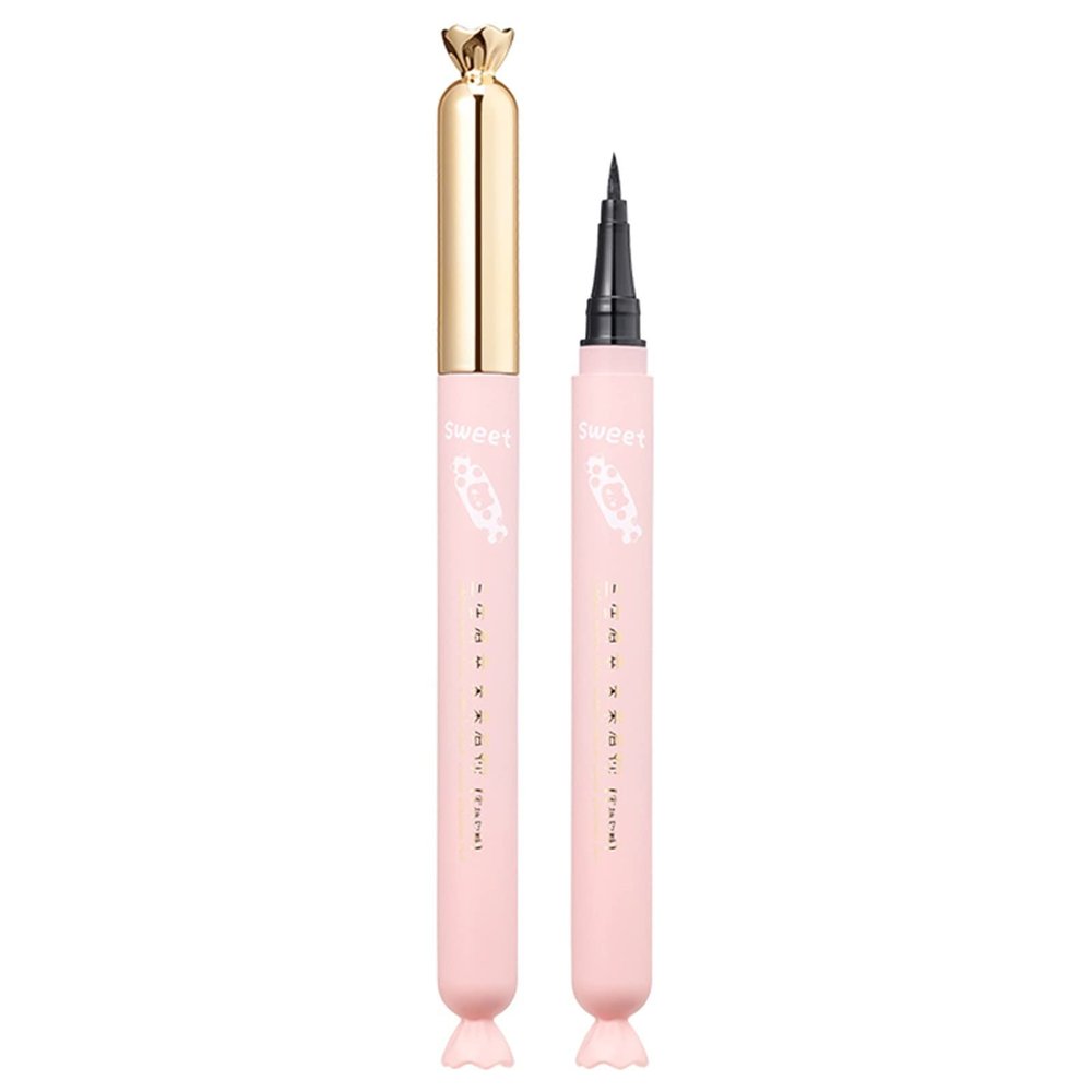 Fujiuia Quick Drying Waterproof Sweat Proof Sponge Head Eyeliner Waterproof And Long Lasting Eyeliner Makeup Set 1ml Tape for Eyeliner