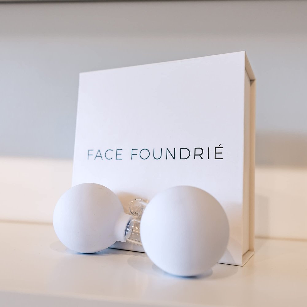 FACE FOUNDRI Glass Facial Cups Set Of 2