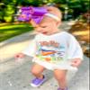 Divine Creations Girls' Collegiate Themed Game Day Logo Print Hair Bow by Wee Ones on a WeeStay Clip, Moonstitch, King, Clemson view 4