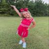 Divine Creations Girls' Collegiate Themed Game Day Logo Print Hair Bow by Wee Ones on a WeeStay Clip, Moonstitch, King, Alabama view 4