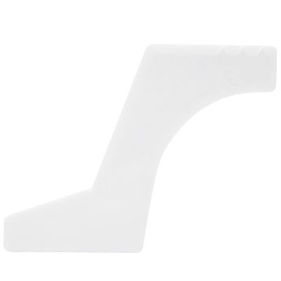 Beard Shaping Template, Home Salon Beard Styling Template Accessory for Trimming, Mustache, Goatee, Neckline and Hairline (White)
