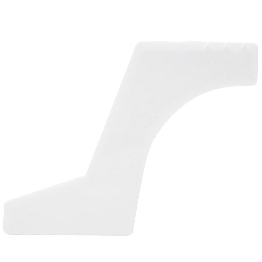 Beard Shaping Template, Home Salon Beard Styling Template Accessory for Trimming, Mustache, Goatee, Neckline and Hairline (White)