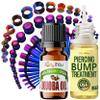 BodyJ4You 55PC Gauges Kit 14G-12mm - Aftercare Jojoba Oil, Bump Keloid Treatment Drops - Purple Blue view 1