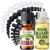 BodyJ4You 55PC Gauges Kit 14G-12mm - Aftercare Jojoba Oil, Bump Keloid Treatment Drops - Black White view 1