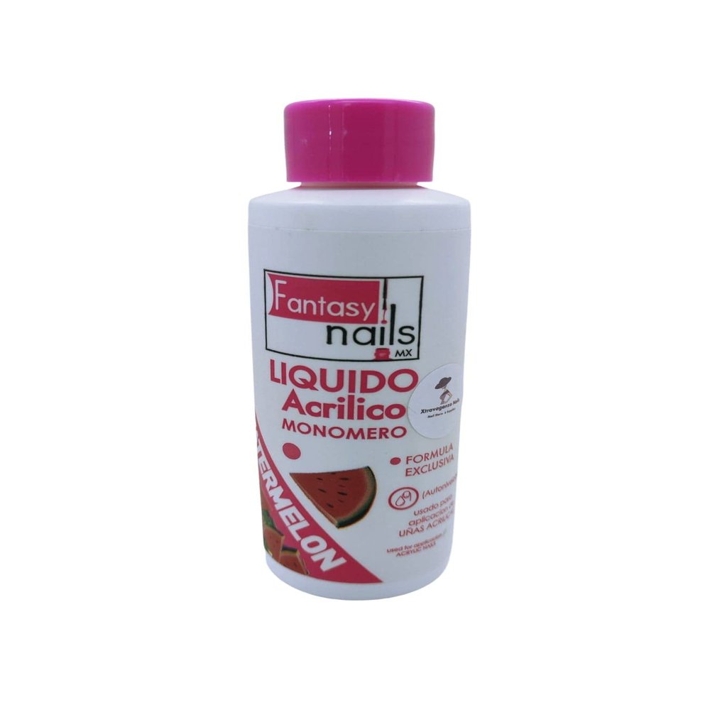 Fantasy Nails Liquid Monomer 4oz Watermelon Scent, purple