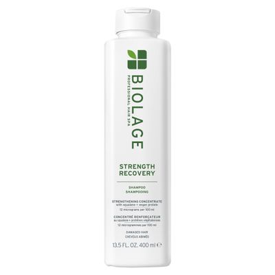 Biolage Strength Recovery Shampoo - Reduces Breakage & Detangles, Instantly Strengthens and Moisturizes, For Damaged Hair, With Olive Squalane & Vegan Proteins, Paraben & Mineral Oil-Free, 13.5 Fl Oz