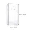 Alipis 6 Pcs Acrylic Makeup covered makeup brush holder with lid clear makeup organizer cosmetic brush holder with lid cosmetic brush storage box desktop storage organizer acrylic desk view 2