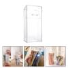 Alipis 6 Pcs Acrylic Makeup covered makeup brush holder with lid clear makeup organizer cosmetic brush holder with lid cosmetic brush storage box desktop storage organizer acrylic desk view 3