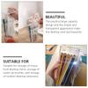 Alipis 6 Pcs Acrylic Makeup covered makeup brush holder with lid clear makeup organizer cosmetic brush holder with lid cosmetic brush storage box desktop storage organizer acrylic desk view 4