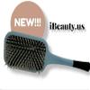 iBeauty Paddle Brush (Nylon Pins for Increase Blood Flow to Scalp) - Matte Blue view 2