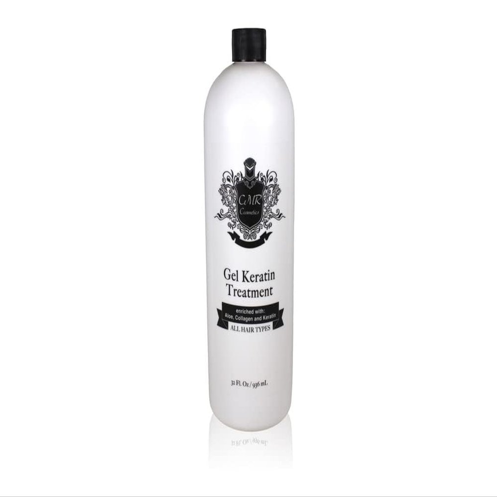 CMR Cosmetics Brazilian Keratin Hair Treatment Gel - Straightening, Smoothing & Repairing Formula, Adds Volume & Gloss, Reduces Frizz, Preserves Waves, Suitable for All Hair Types