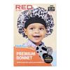 Red by Kiss Toddler Satin Bonnet Sleep Cap for Toddlers, Soft, Stretchy, and Safe, Protects Fragile Hair from Frizz & Breakage, Friction Bald Spots (Rainbow Cupcake, 18M-4T) view 3