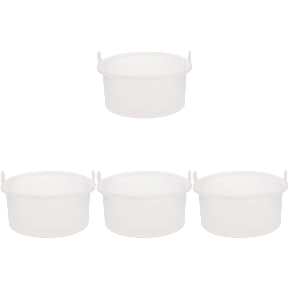 FRCOLOR 4pcs Silicone Wax Bean Melting Bowl Nonstick - Inner Pot for Hair Removal Wax Melting Tool Essential Accessory for Heater