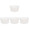 FRCOLOR 4pcs Silicone Wax Bean Melting Bowl Nonstick - Inner Pot for Hair Removal Wax Melting Tool Essential Accessory for Heater view 1